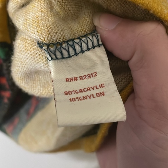 Aryeh Teal and Yellow Long Sleeve Dress Size M - Picture 4 of 5